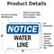 Signmission Water Line, 7 in W x Rectangle, Vinyl Decal OS-2PACK-NS-D-57-L-18974 - alternate 4